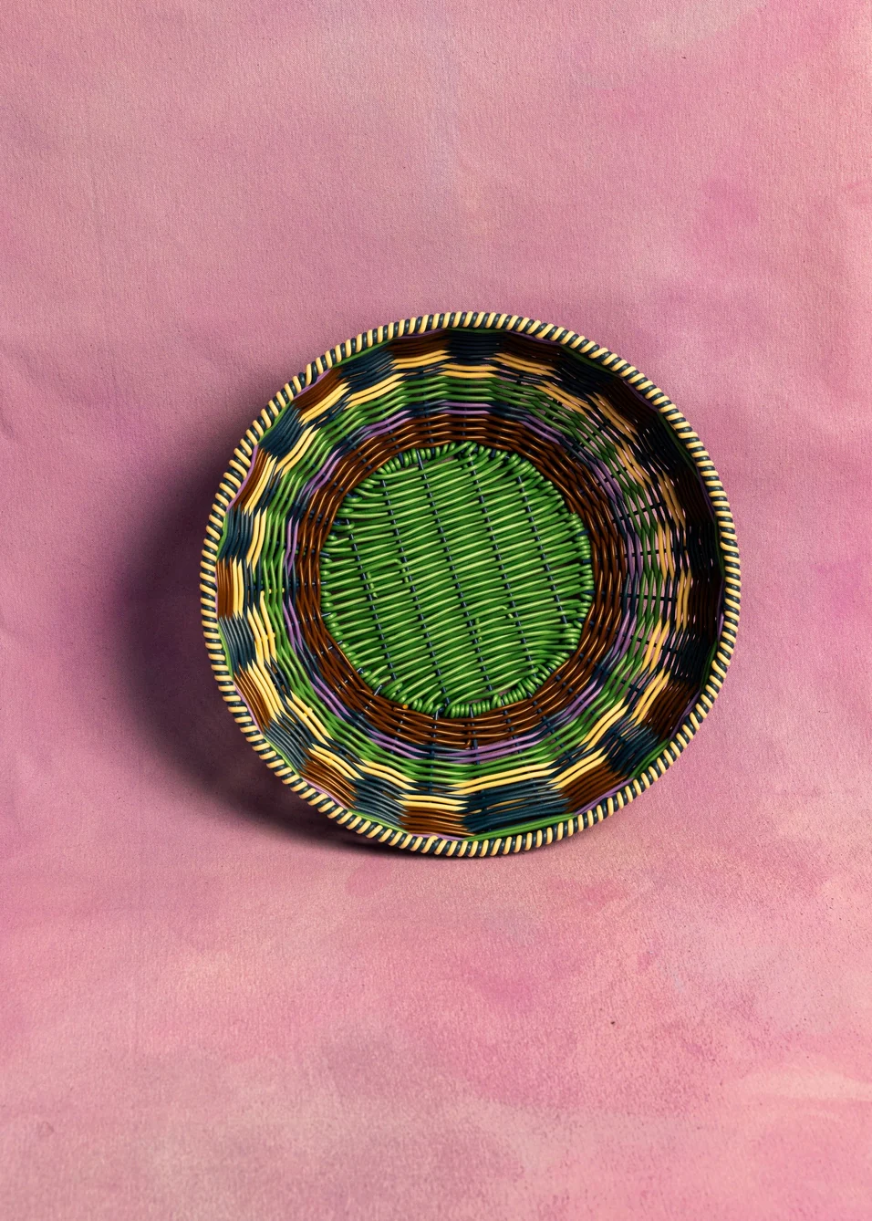 Maegen - Woven Bowl - Brown/Green - Image 2