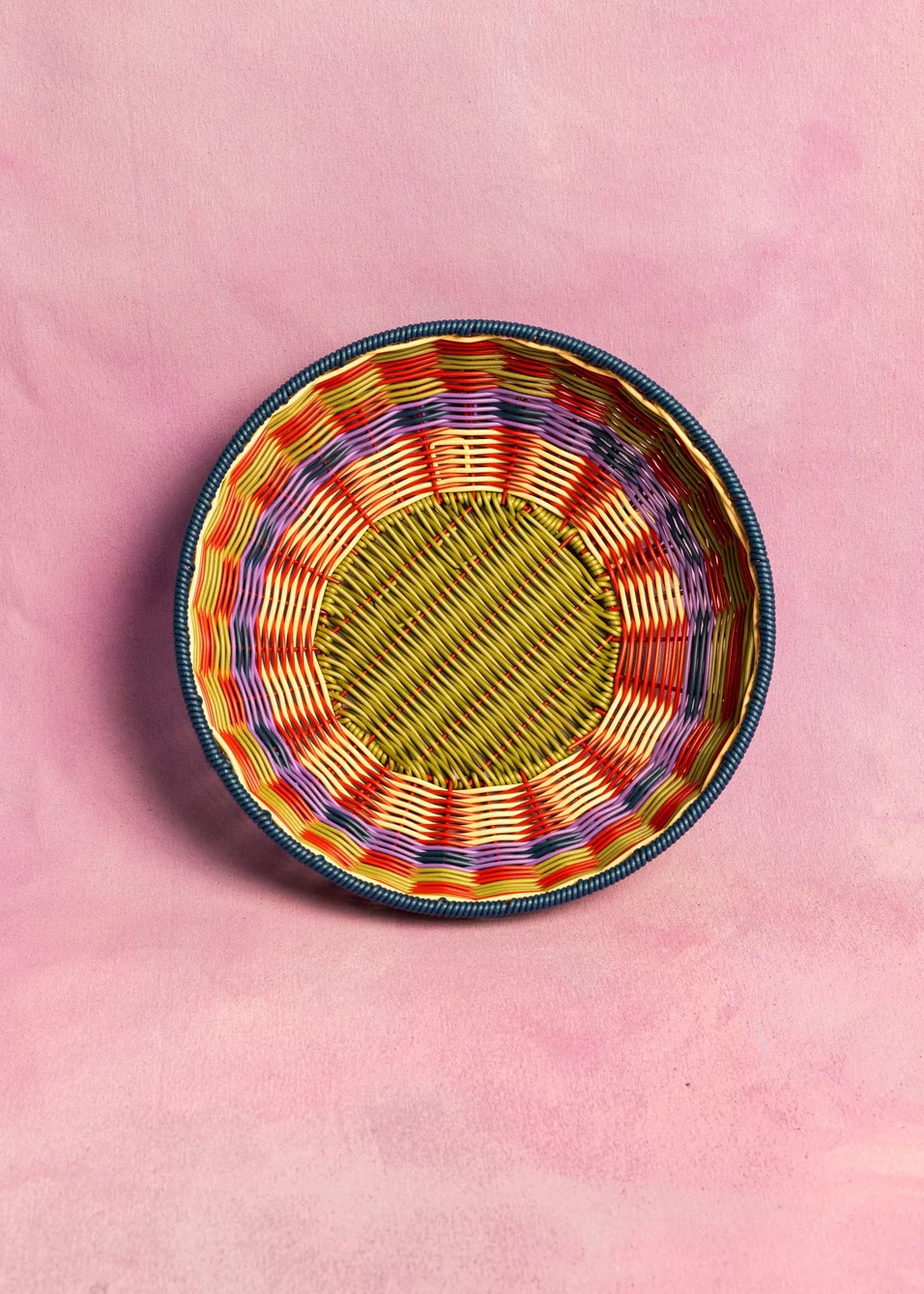 Maegen - Woven Bowl - Green/Red - Image 2