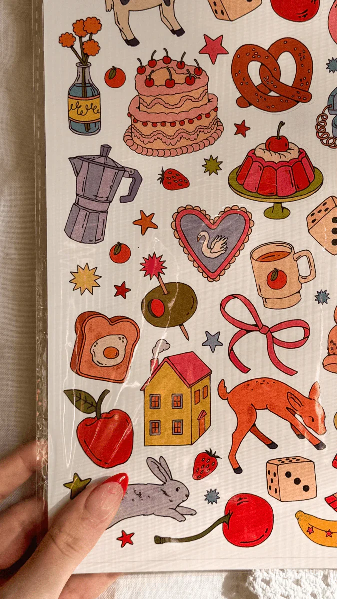 Martina's Tiny Store - Illustrated Large Scrapbooking Stickersheet - Image 3