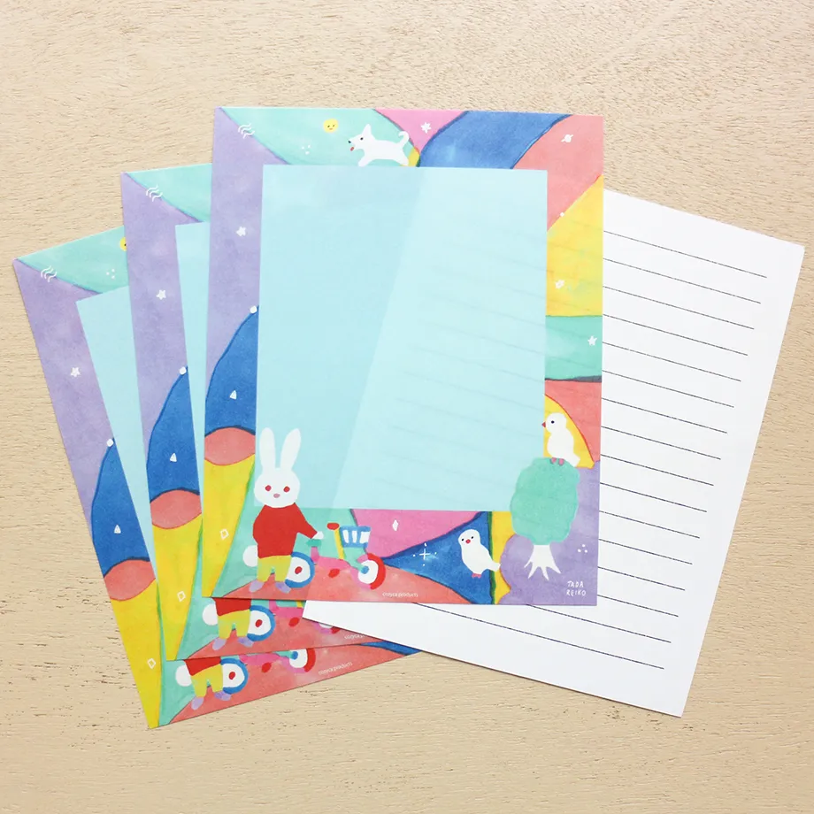 Me and My Dog Letter Writing Set With Envelope - Tada Reiko - Image 2