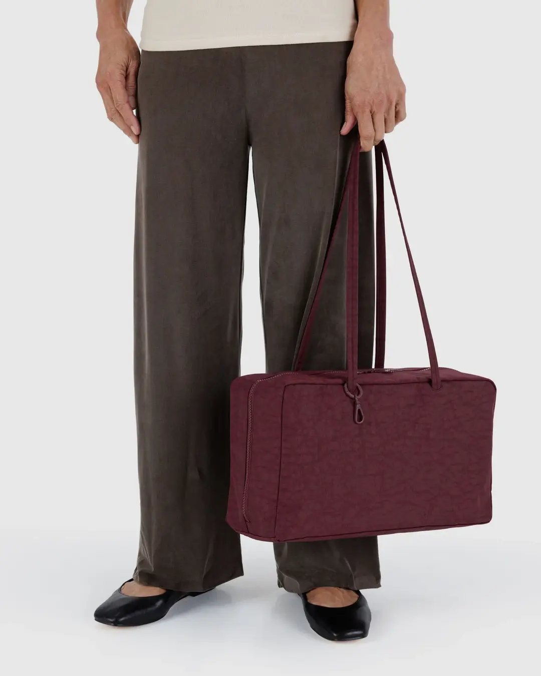 Baggu - Medium Nylon Bowler Bag - Mahogany - Image 3