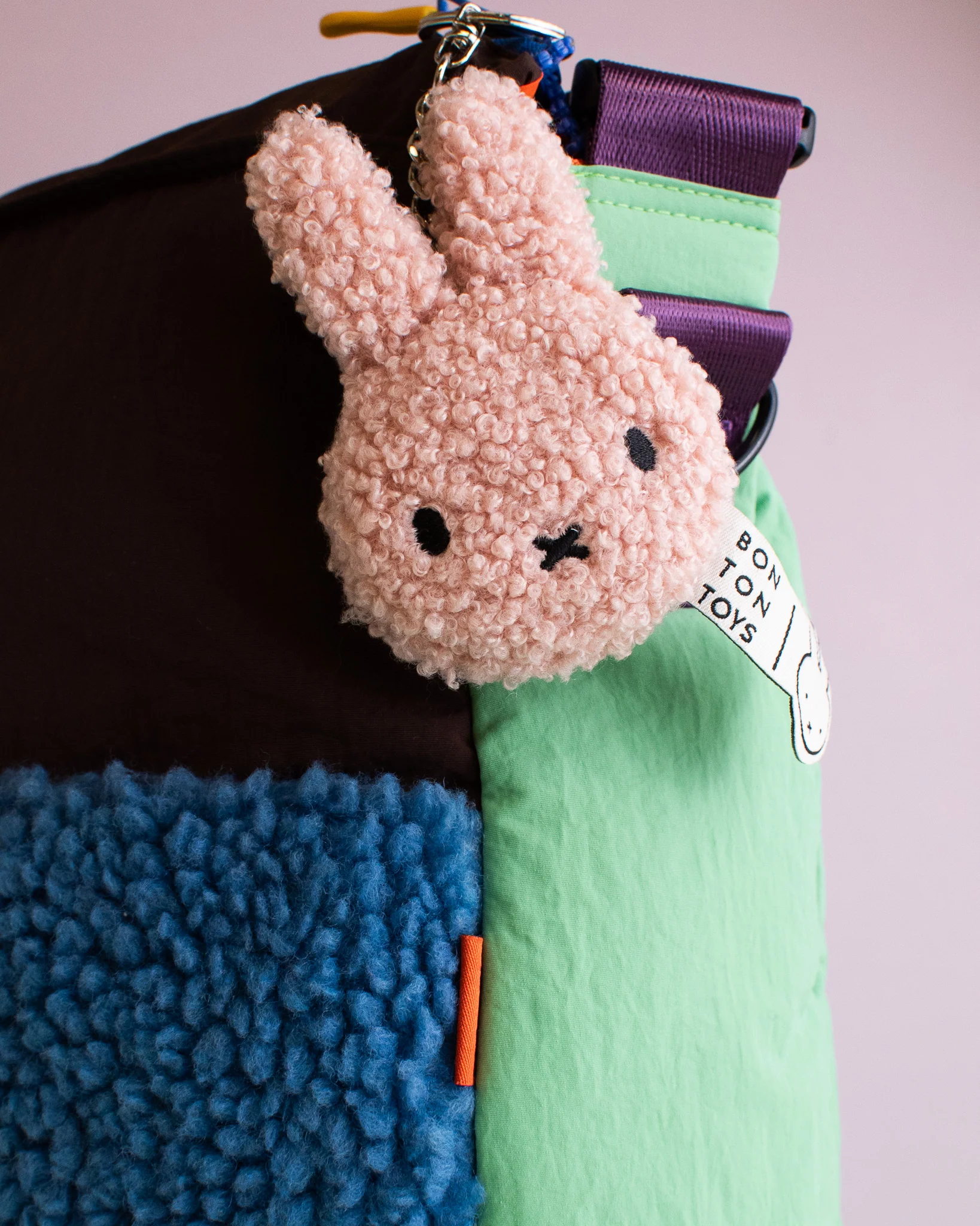 Miffy - Flat Keychain Tiny Teddy - Pink - Image 2