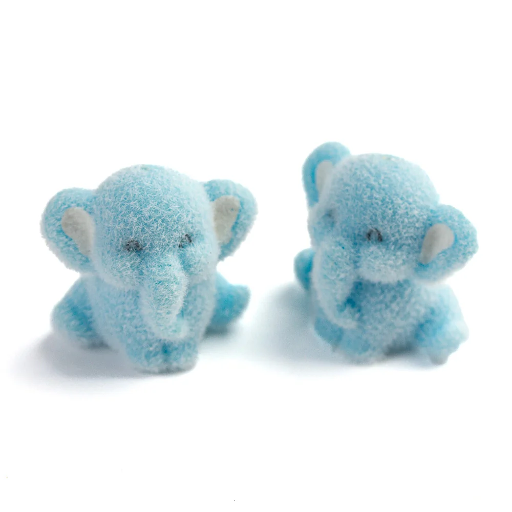 Miniature Flocked Elephant - Image 3