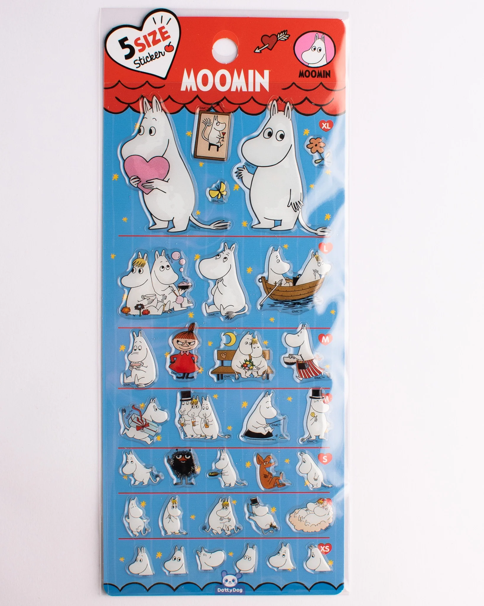 Moomin - 5 Size Sticker Sheet