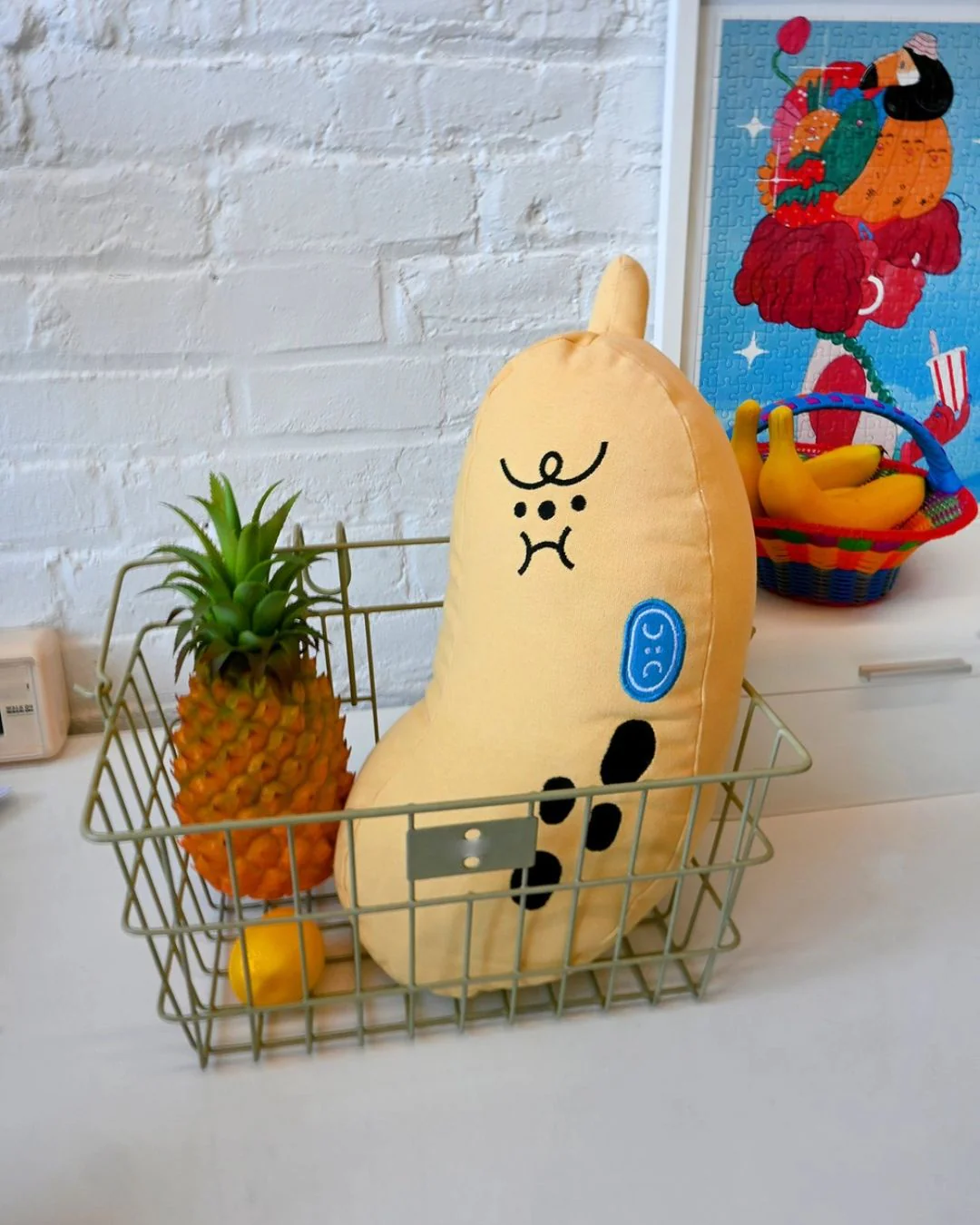 Natali Koromoto - "Bad-Nana" Throw Pillow