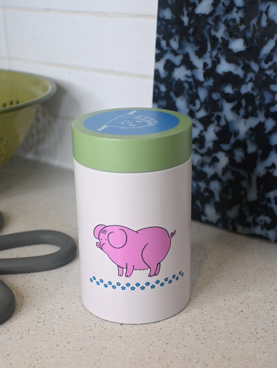 Natali Koromoto - "Farm Girlies" Small Tin Canister - Pig / Goat - Image 3