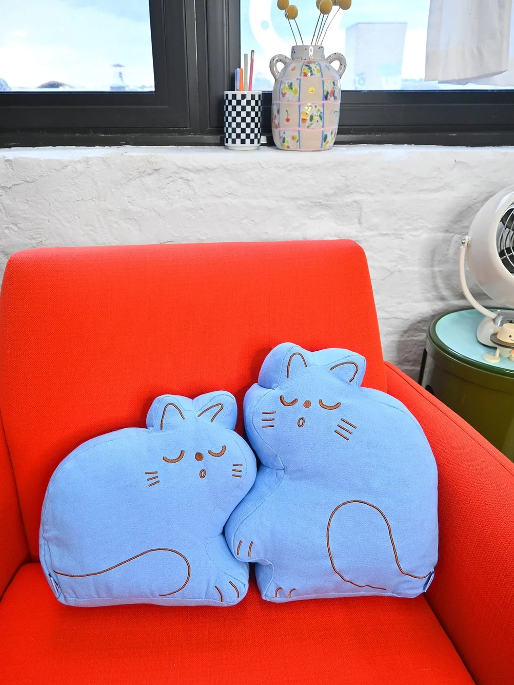 Natali Koromoto - "Perfect Nap" Cat Throw Pillow Set - Image 7