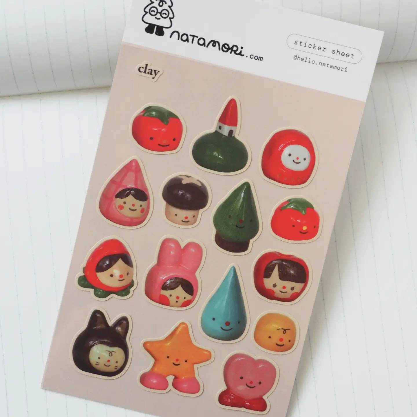 Natamori - Clay Sticker Sheet - Image 3