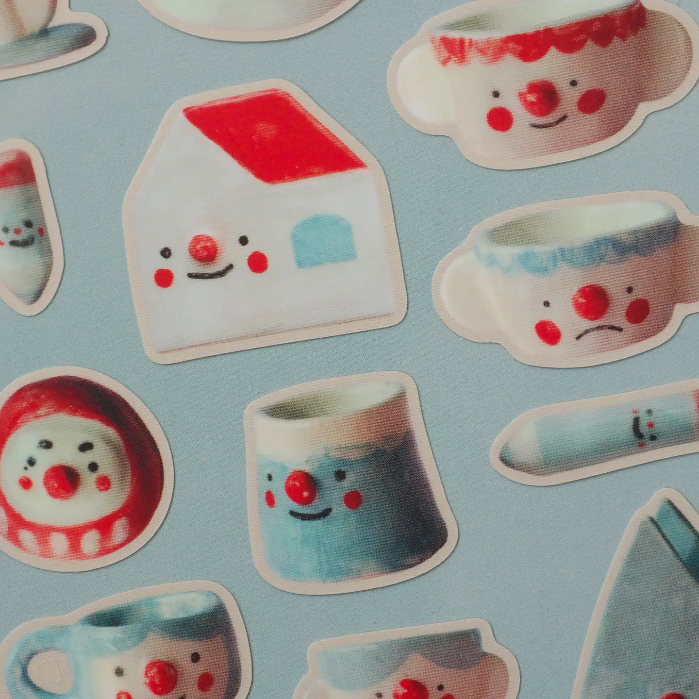 Natamori - Red & Blue Sticker Sheet - Image 3