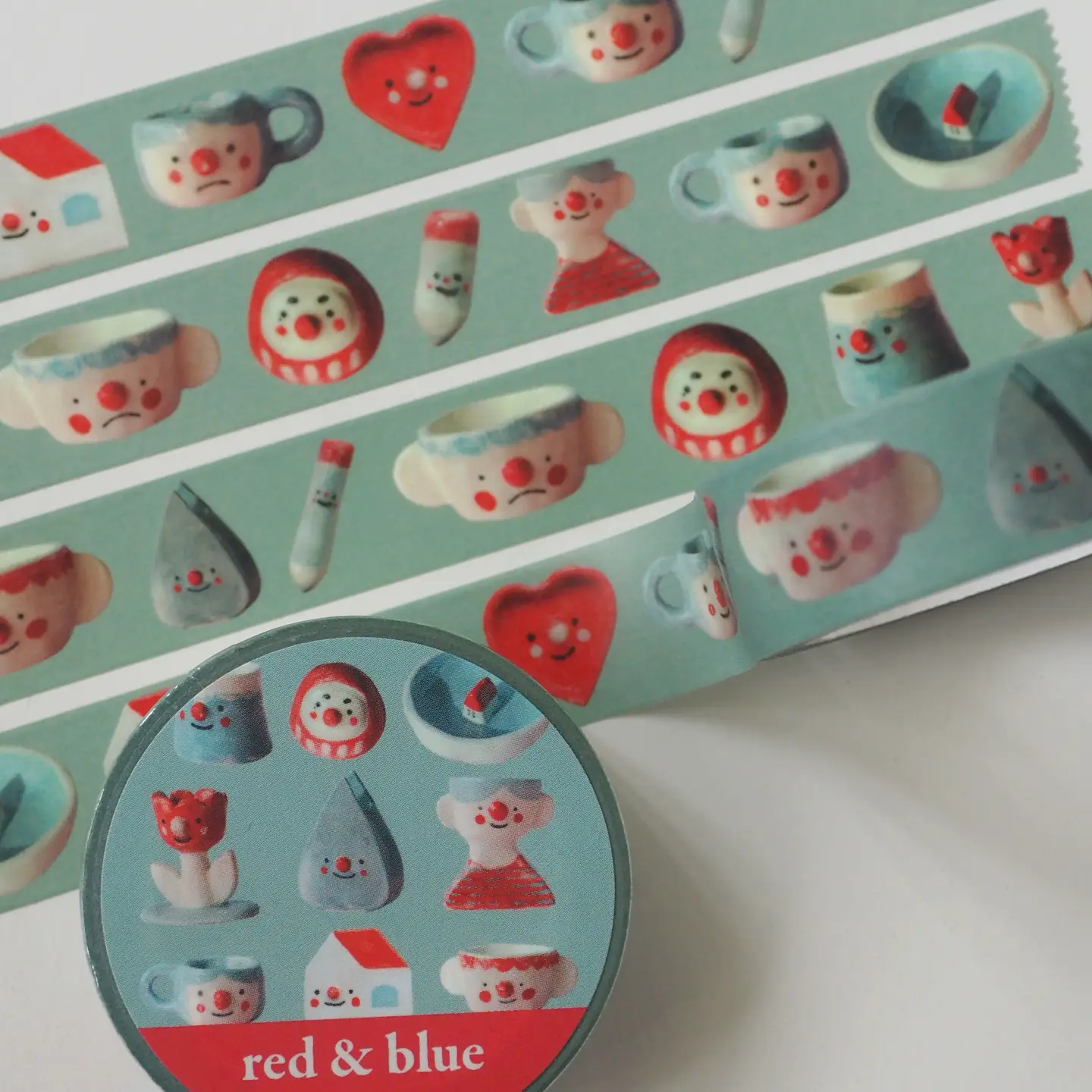 Natamori - Red & Blue - Washi Tape - Image 3