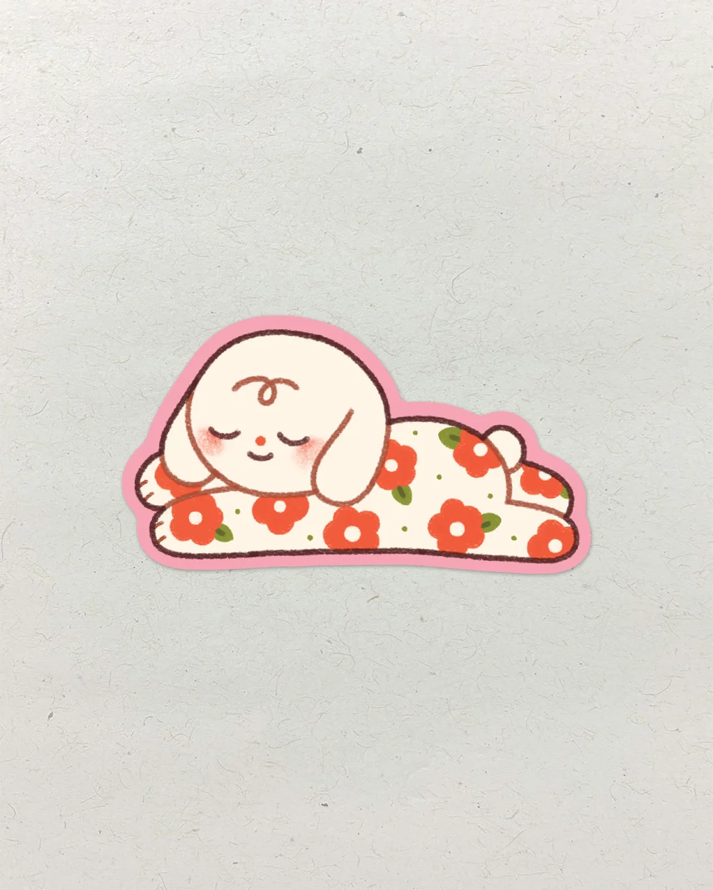 Natamori - Sleepy Puppy - Single Kiss Cut Vinyl Sticker - Image 3