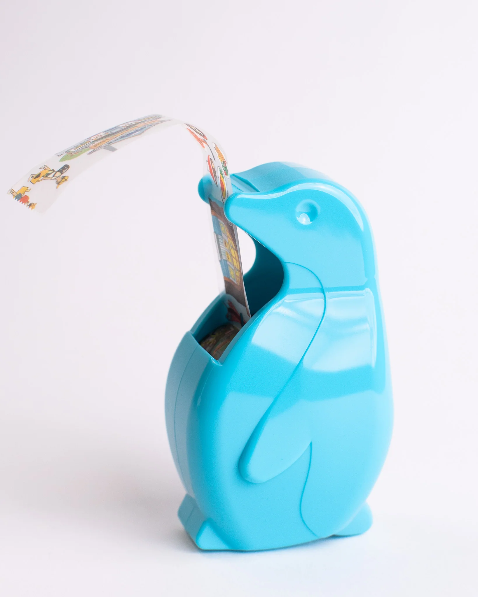 NICHIBAN - Tape Dispenser Penguin - Aqua Blue - Image 2