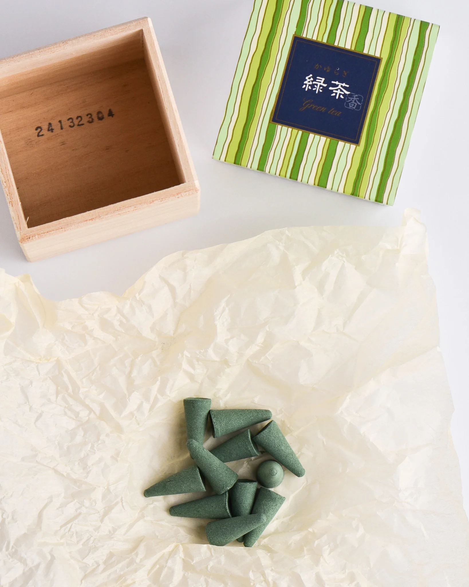 Nippon Kodo - Kayuragi Incense Cones - Green Tea - Image 3