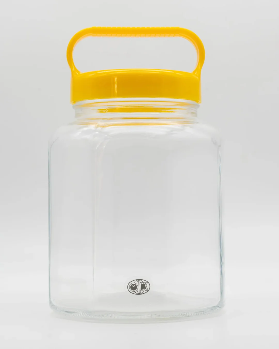 Okawa Glass - Tesage Hand Bottle - Yellow