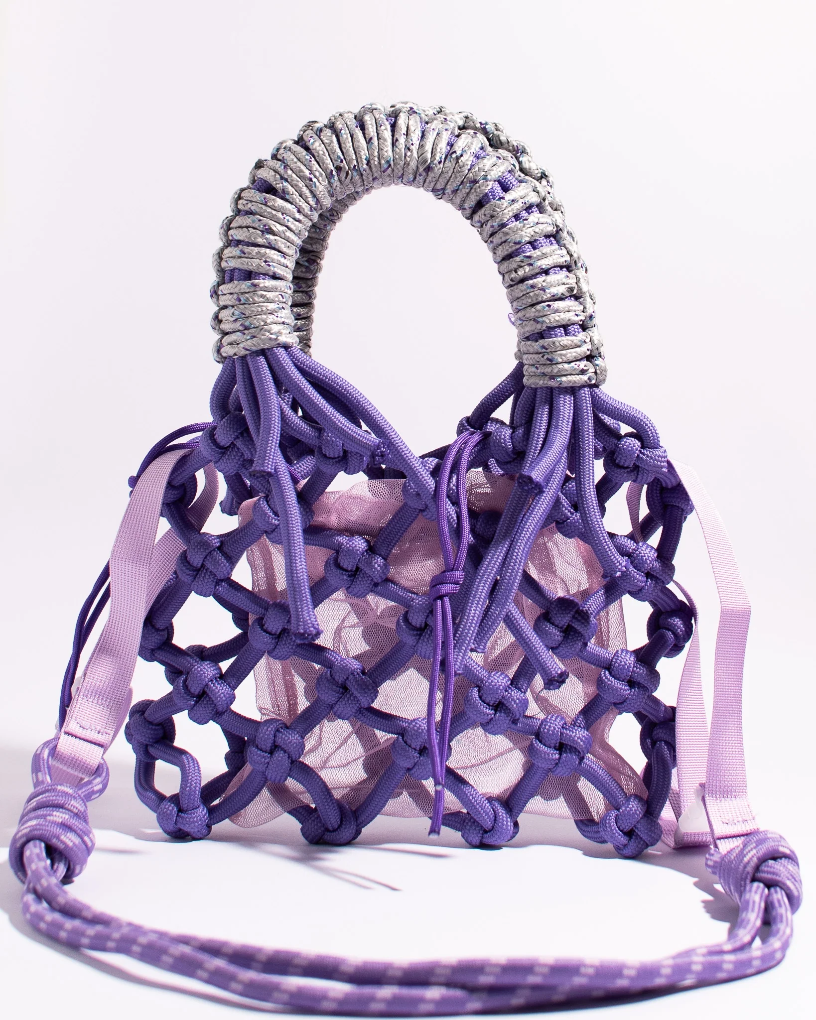 Olive Made - Sunshine bag - Silver and Purple