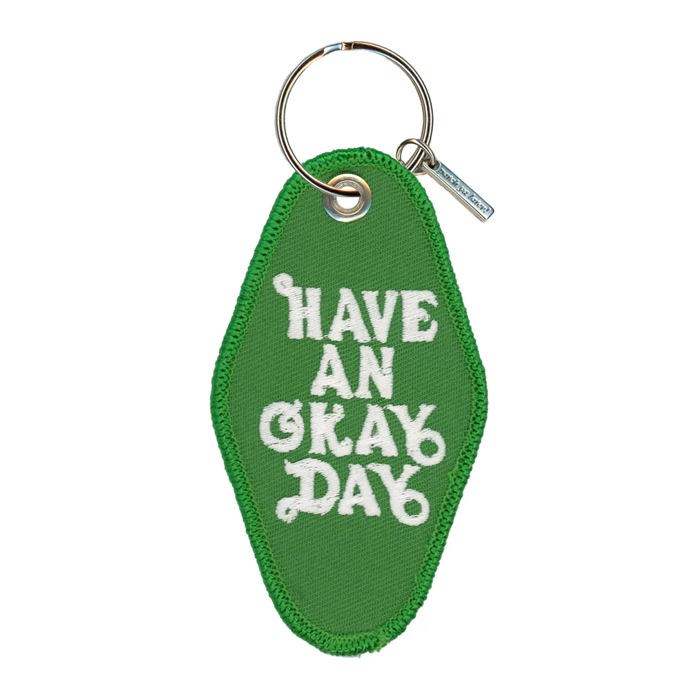 Patch Ya Later - Have An Okay Day - Daisy Embroidered Keychain - Image 3