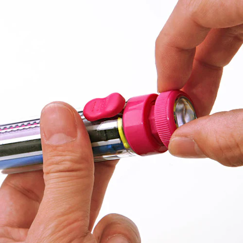Penco - 8 Colour Crayon Pen - Pink - Image 3