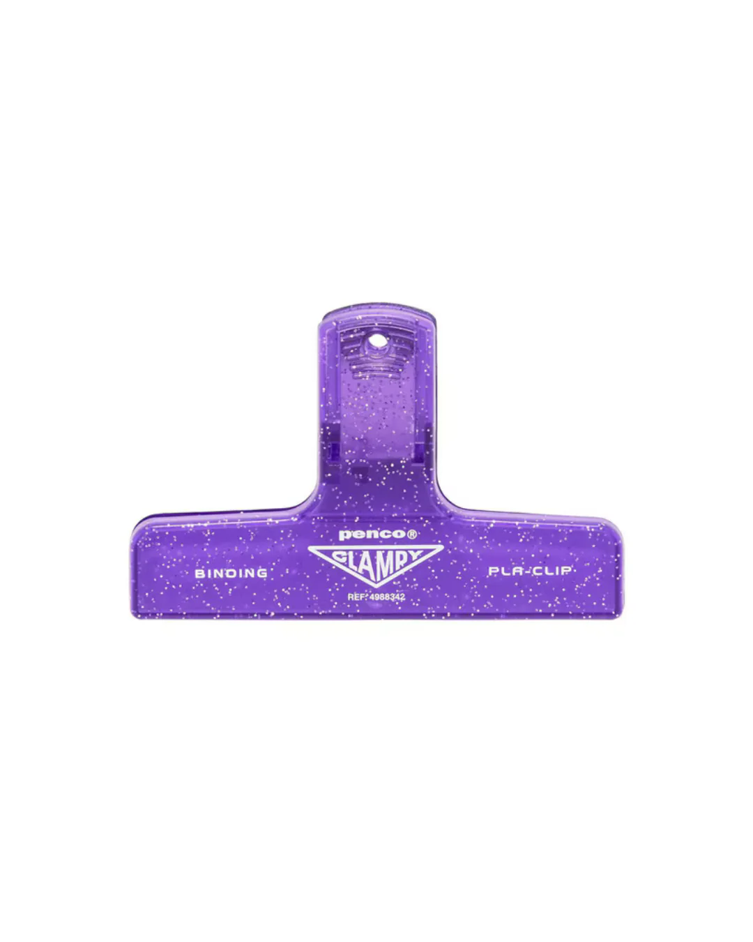 Penco - Plastic Clip - Glitter Purple