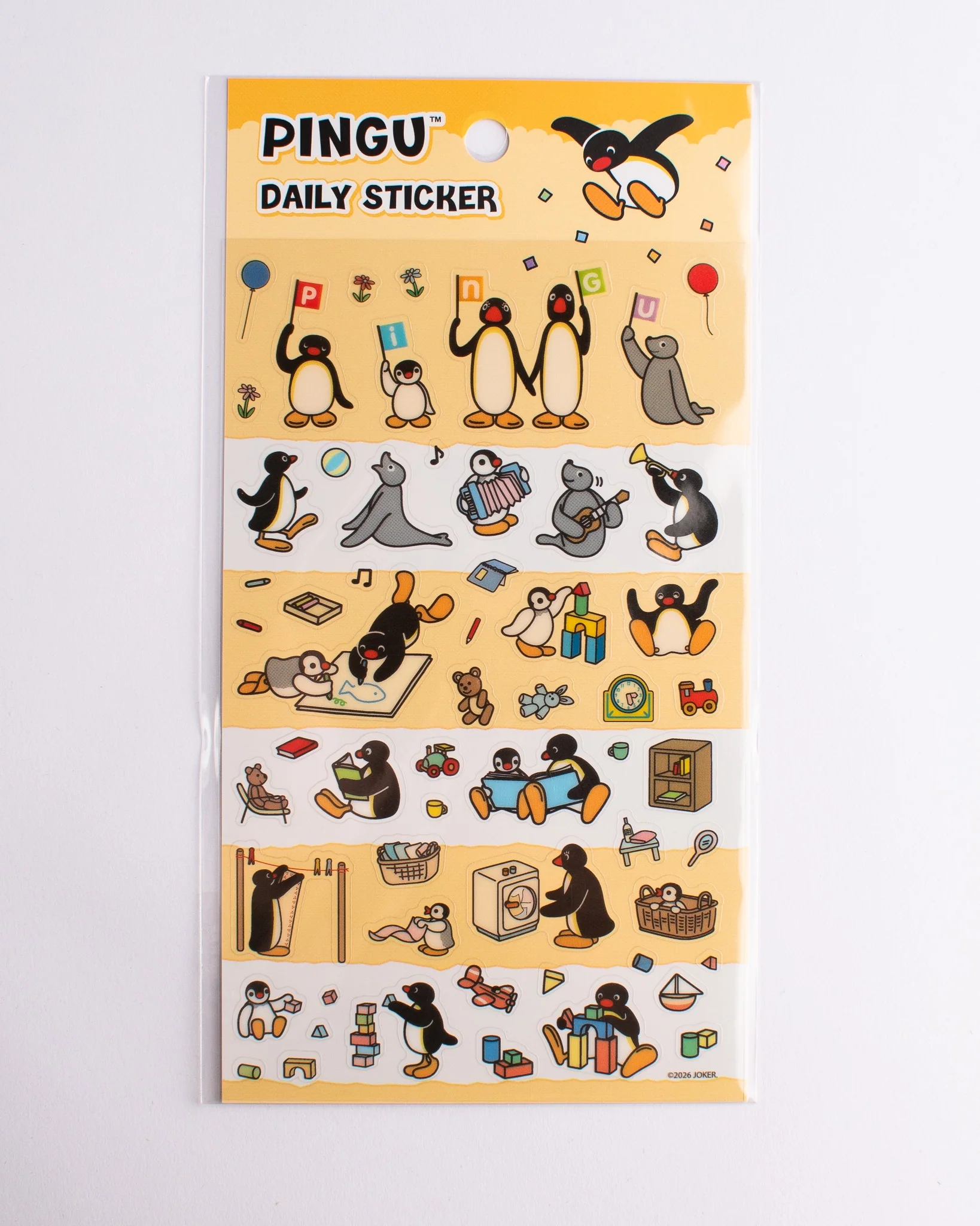 Pingu - Daily Sticker Sheet - Yellow