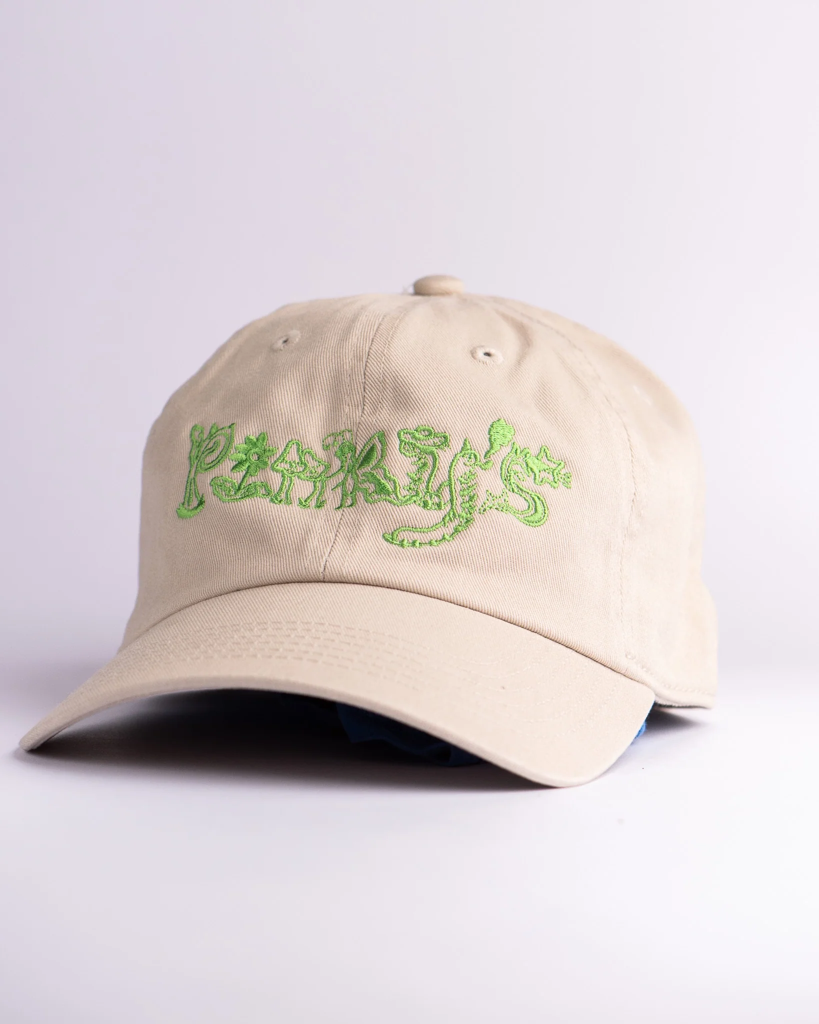 Pinky's Cap - Green on Beige - Image 2