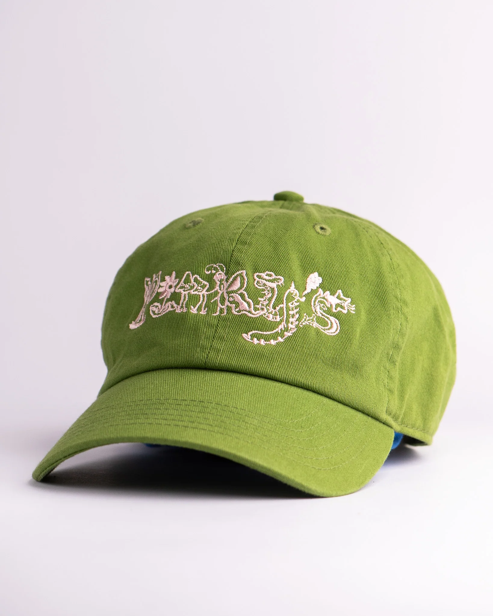 Pinky's Cap - Light Pink on Green - Image 2