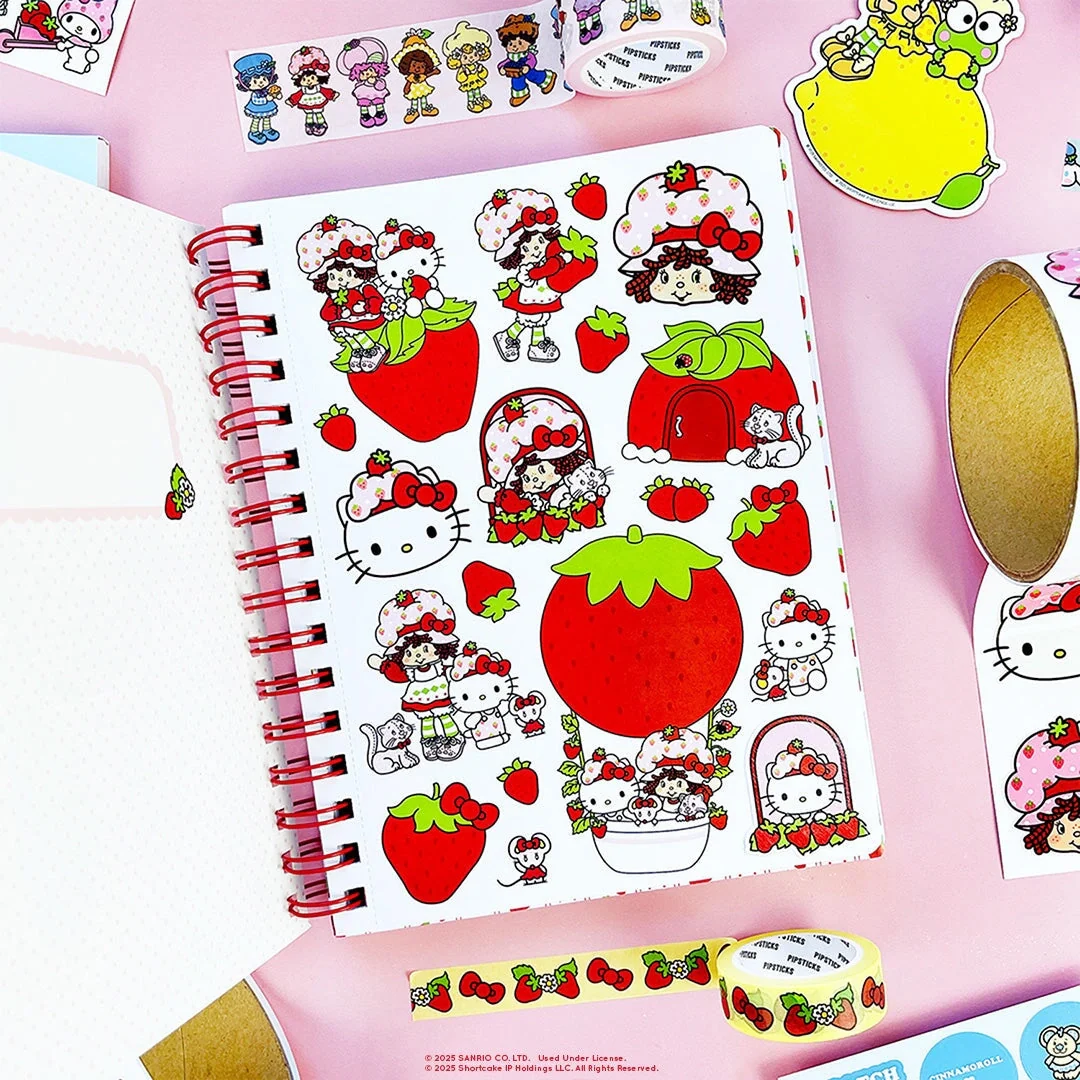 PipStickers - Strawberry Patch Friends Spiral Notebook - Image 3