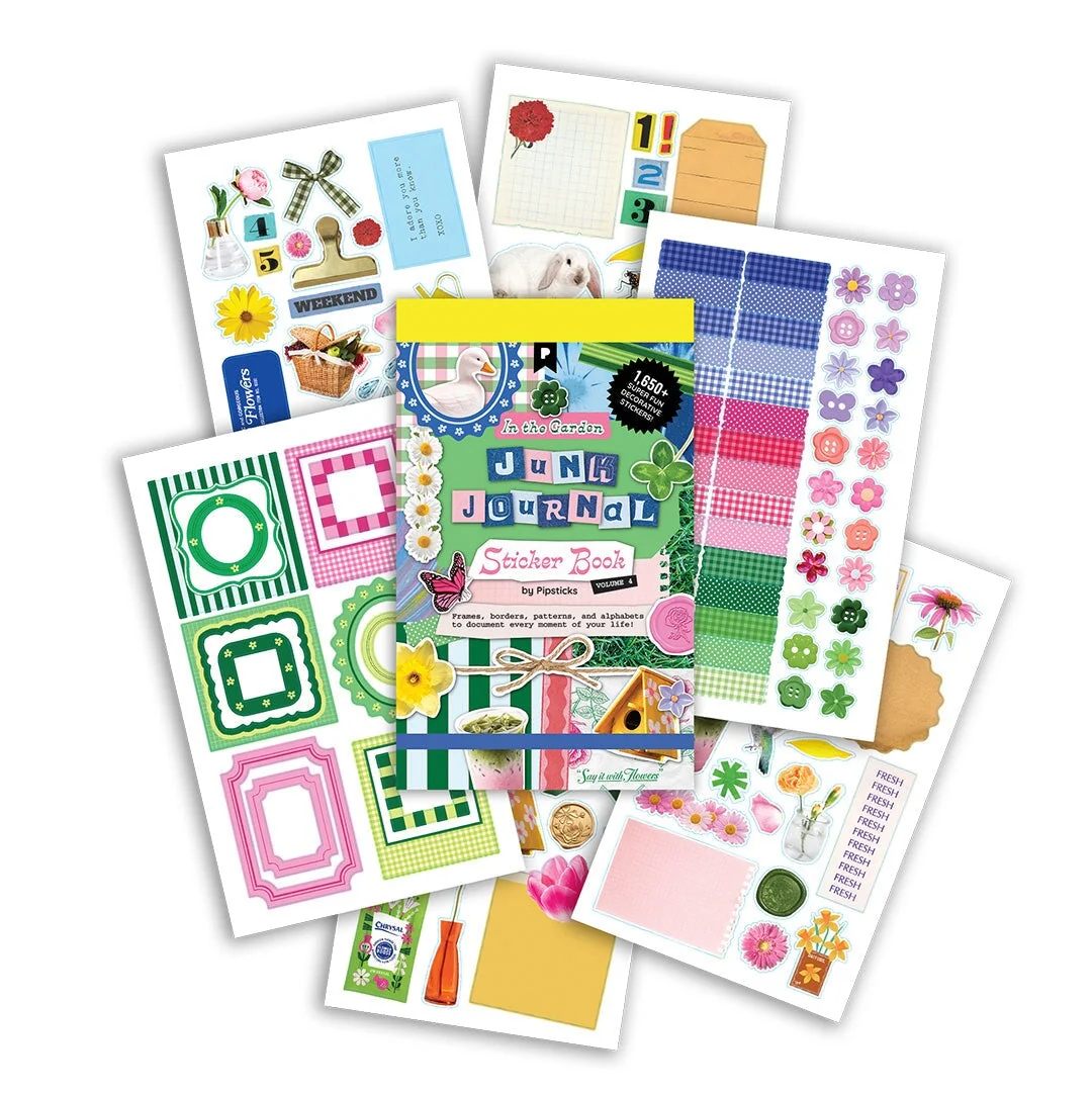 PipSticks - In the Garden Junk Journal Sticker Book - Image 9