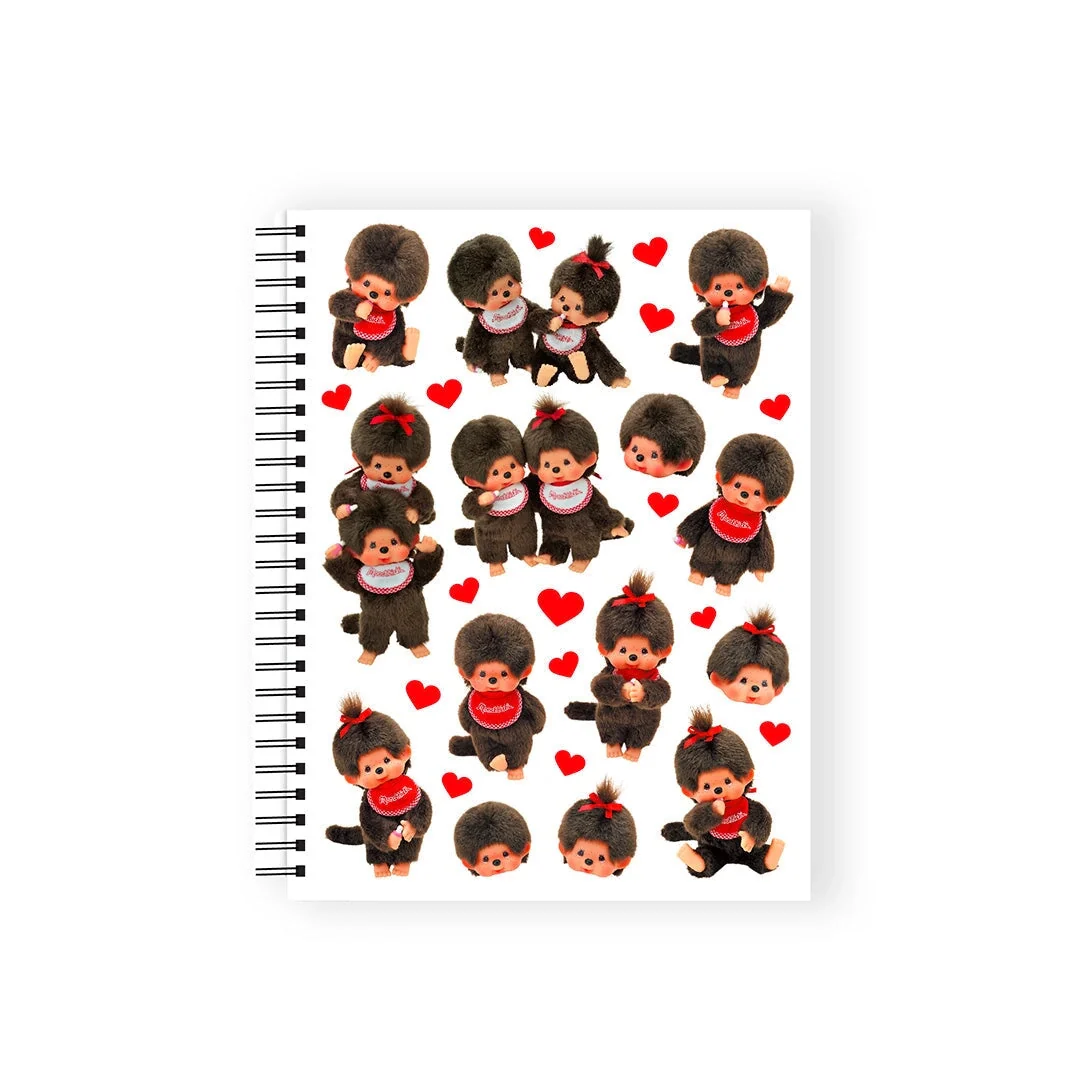 Pipsticks - Monchhichi Red Spiral Notebook - Image 3