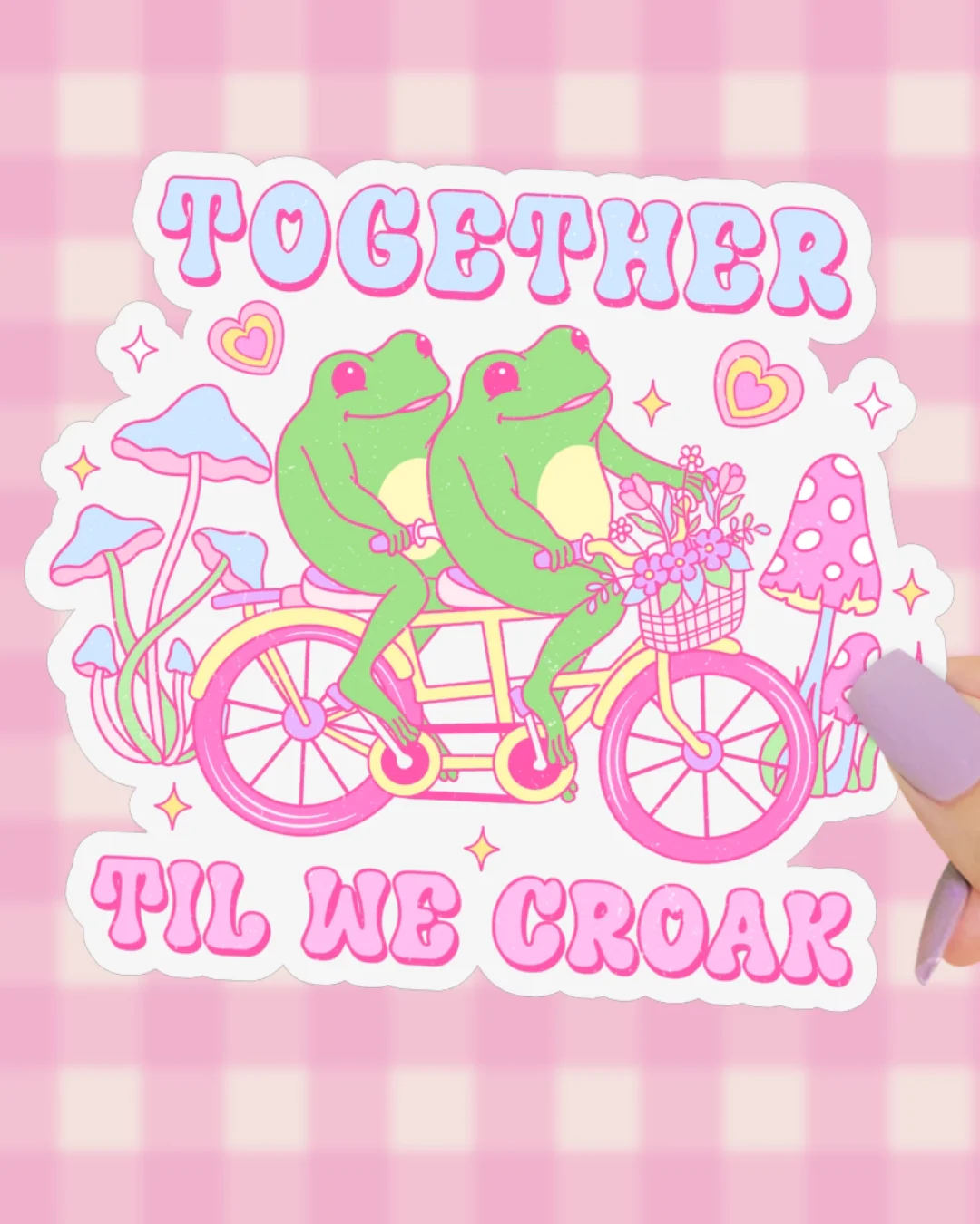 Pretty Toxic Stickers - Til We Croak Glitter Sticker