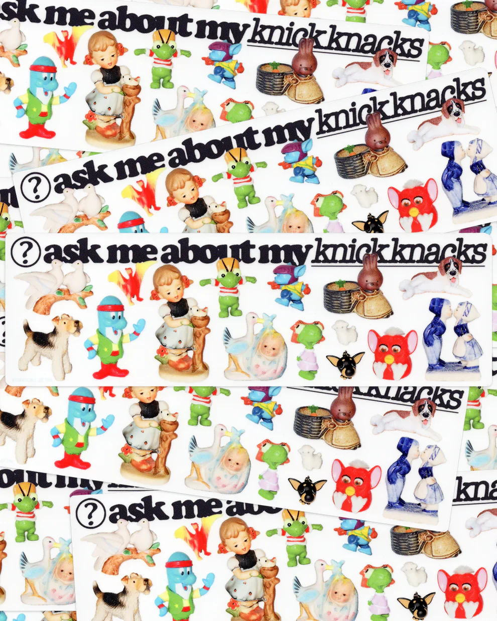 Rochelle Oh - ‘Ask Me About My Knick Knacks' Bumper Sticker - Image 2
