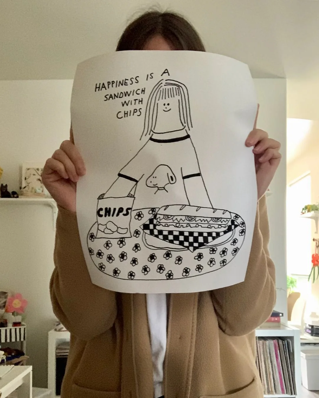 Sandwitch Shop - Happiness is  Sandwich Print