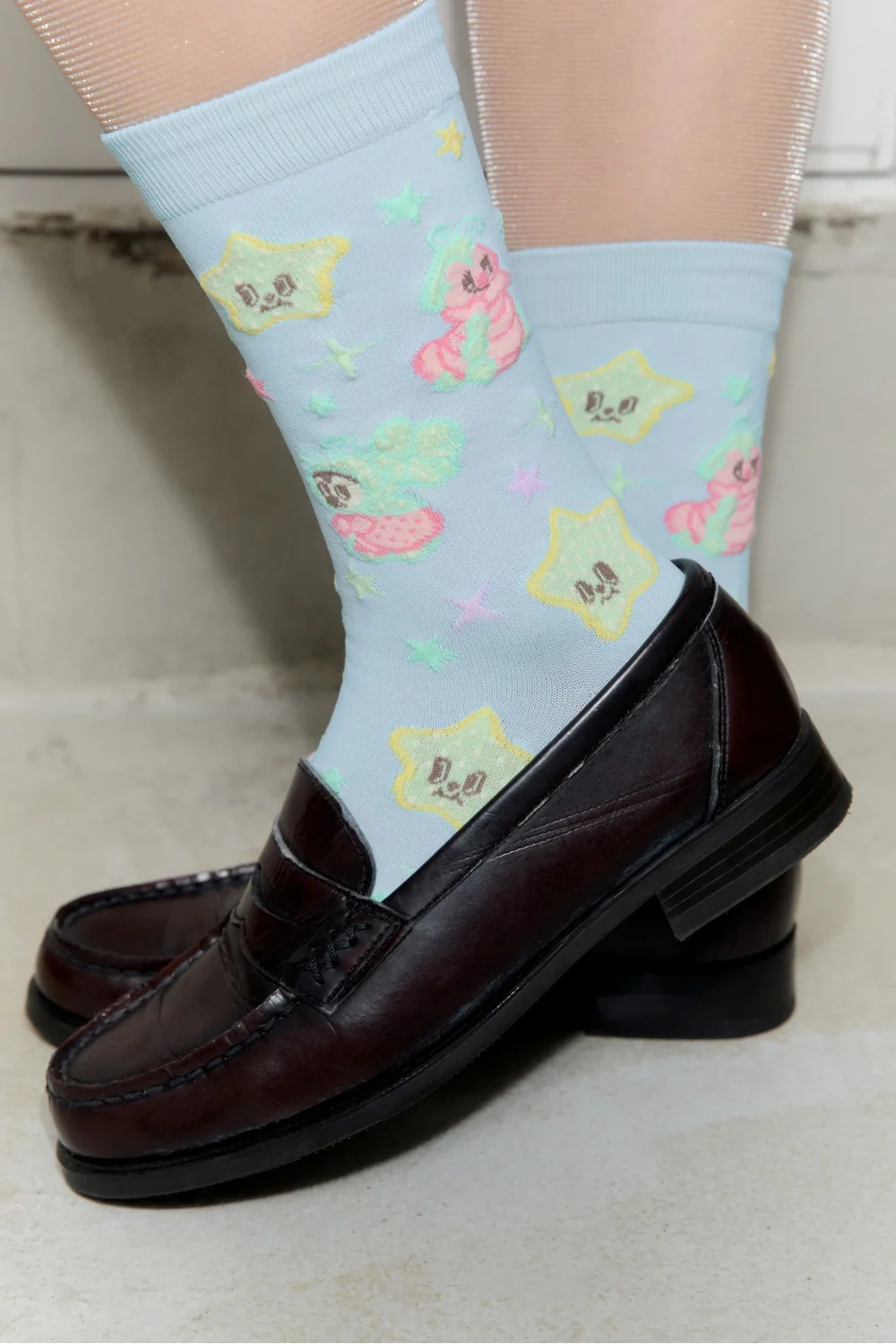 Socks Appeal x Hannah-Michelle Bayley - Caterpillar Nylon Socks - Image 3