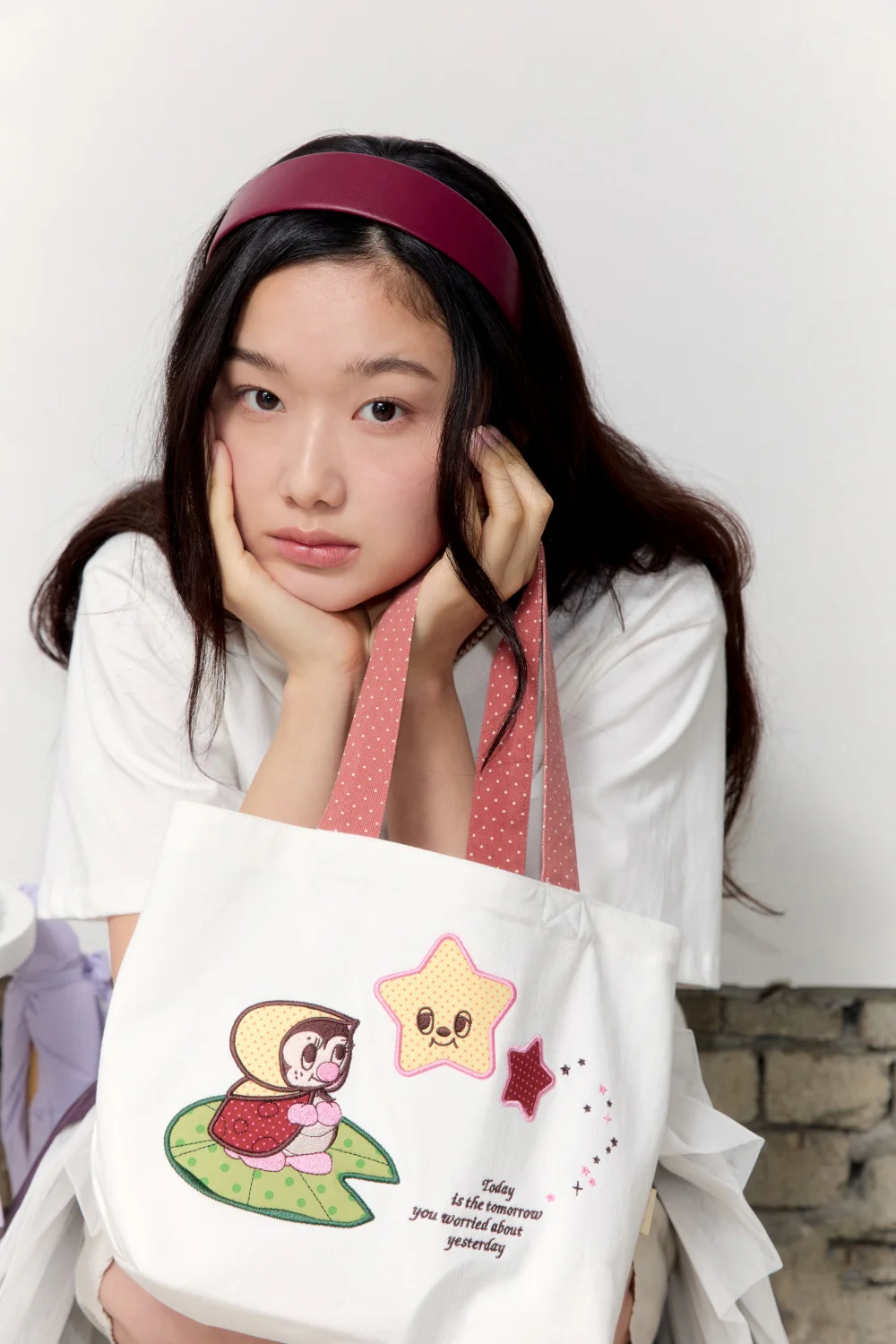 Socks Appeal x Hannah-Michelle Bayley - Embroidered Ladybug Fairy Tote Bag - Image 3