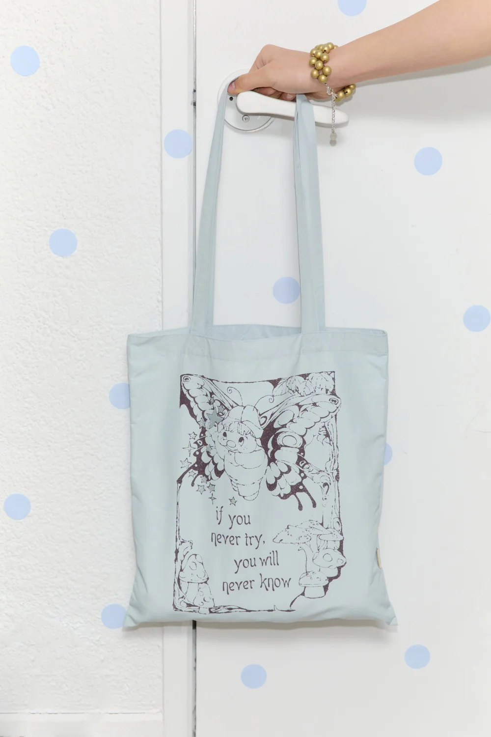 Socks Appeal x Hannah-Michelle Bayley - Fairy Magic Blue Tote Bag - Image 4