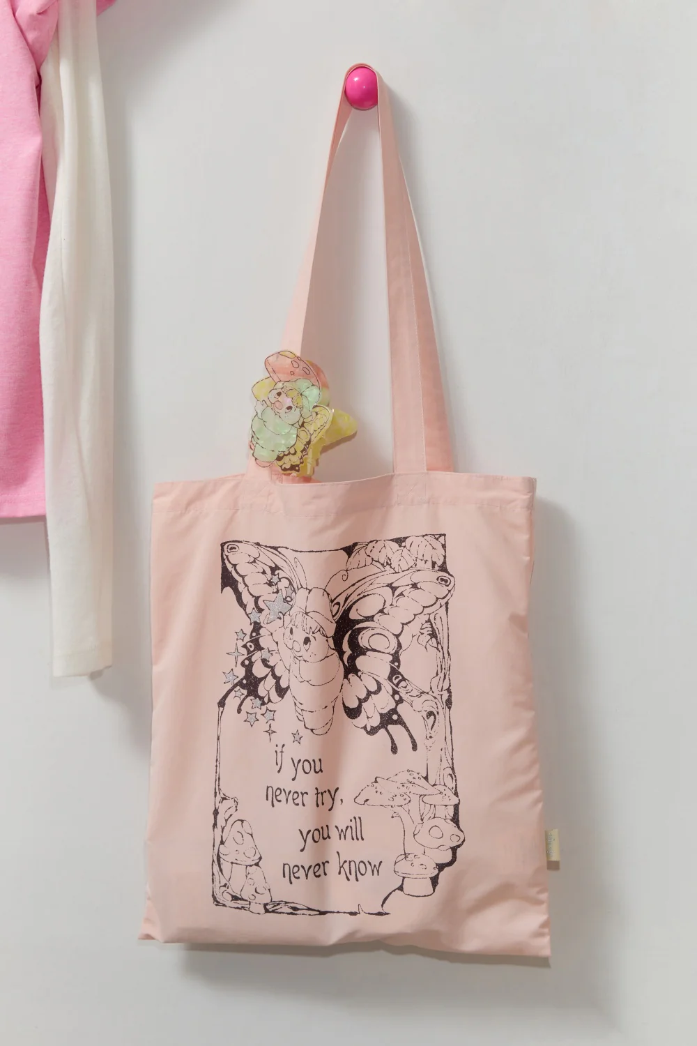 Socks Appeal x Hannah-Michelle Bayley - Fairy Magic Pink Tote Bag - Image 3