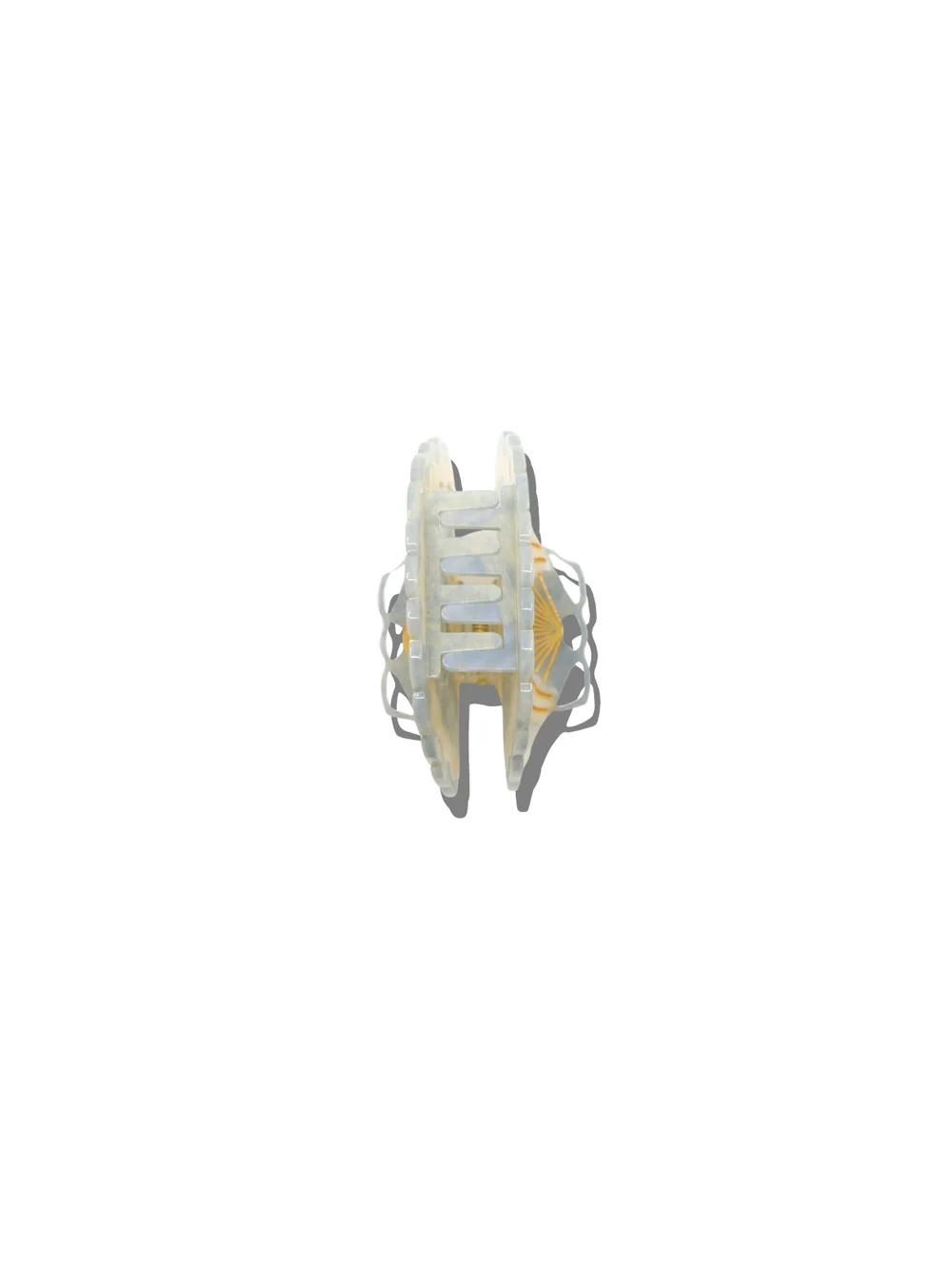 Solar Eclipse - Scallop Seashell Claw Clip - Baby Blue - Image 3