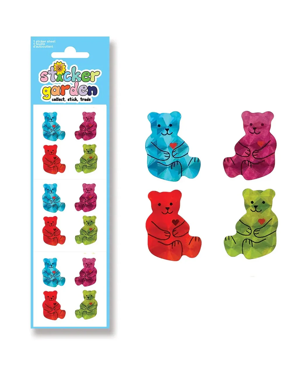 Sticker Garden - Prism Beary Cute Colourful Stickers