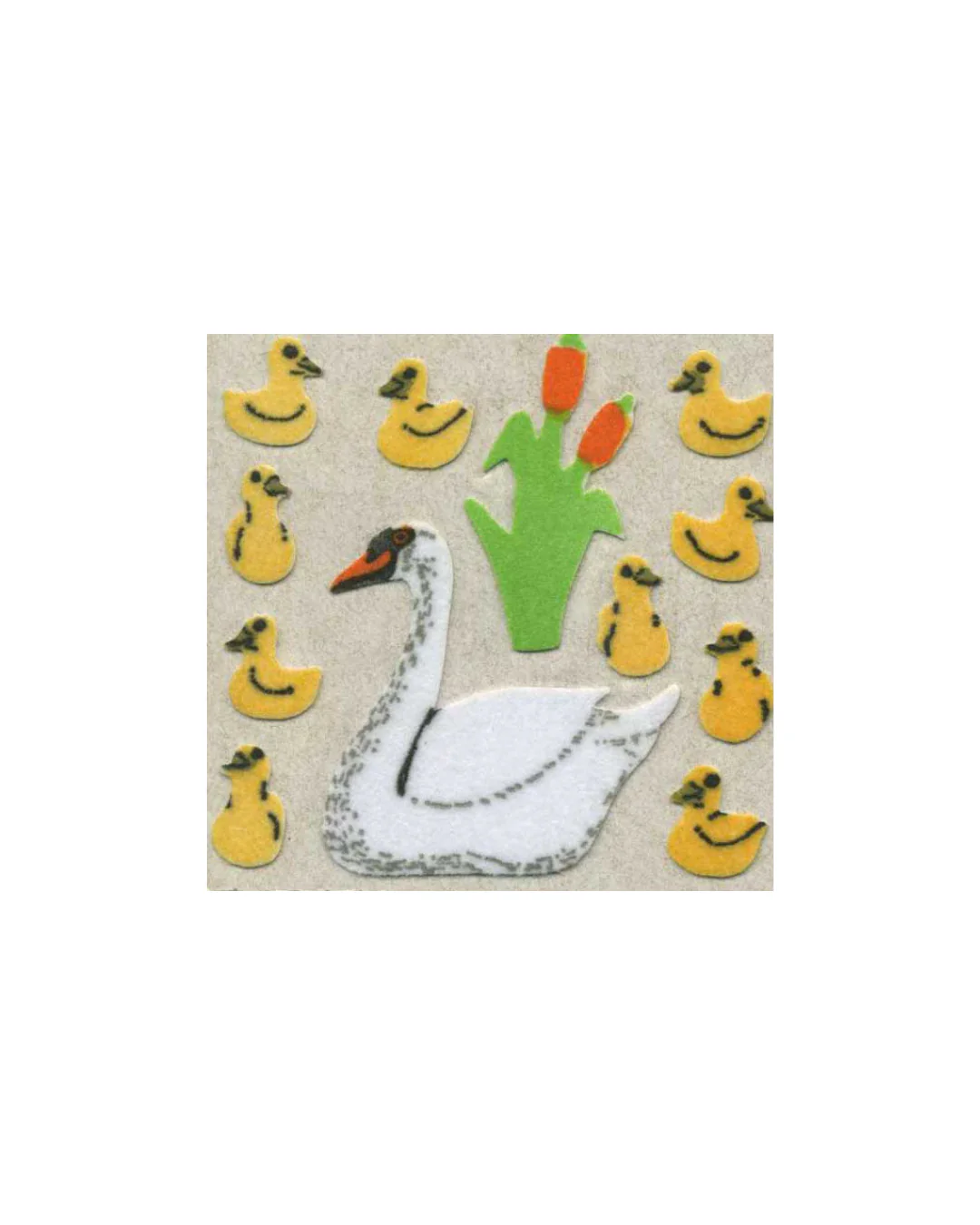Stickermagic - Furry Tear-off Stickers - Swans & Cygnets