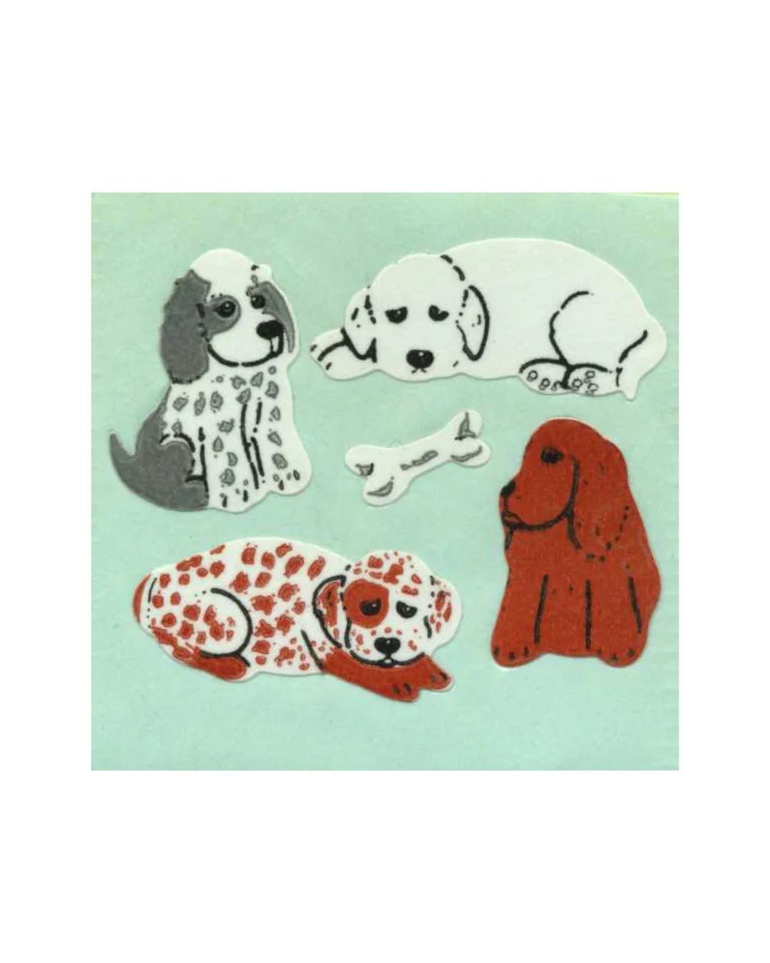 Stickermagic - Tear-off Stickers - Puppies & Bone