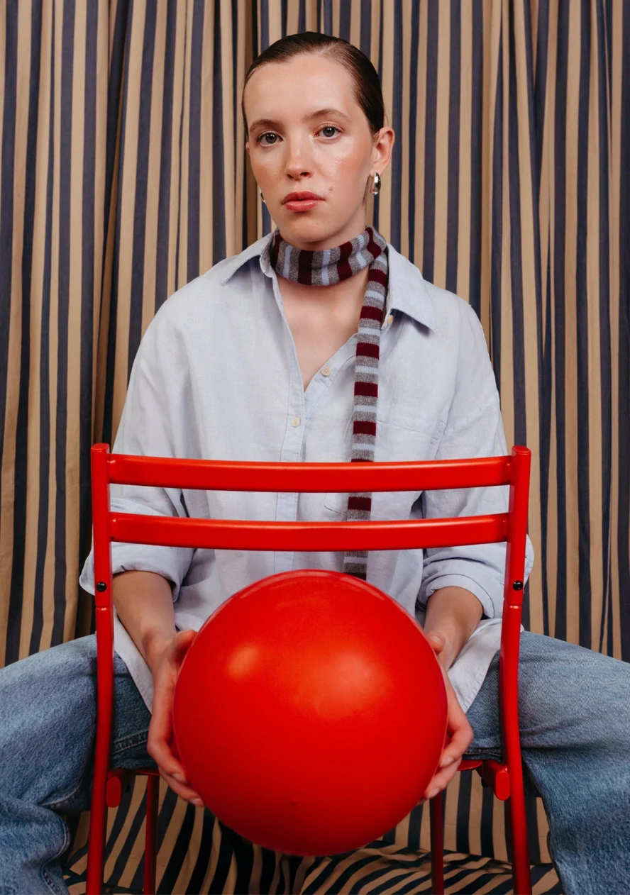 TBCo - Merino Neck Tie – Burgundy Stripe - Image 3