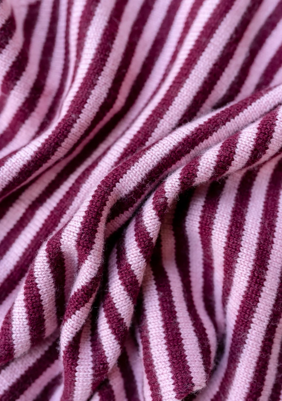 TBCo - Merino Triangle Scarf - Pink Stripe - Image 5