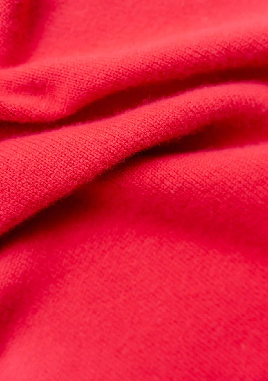 TBCo - Merino Triangle Scarf - Red - Image 6