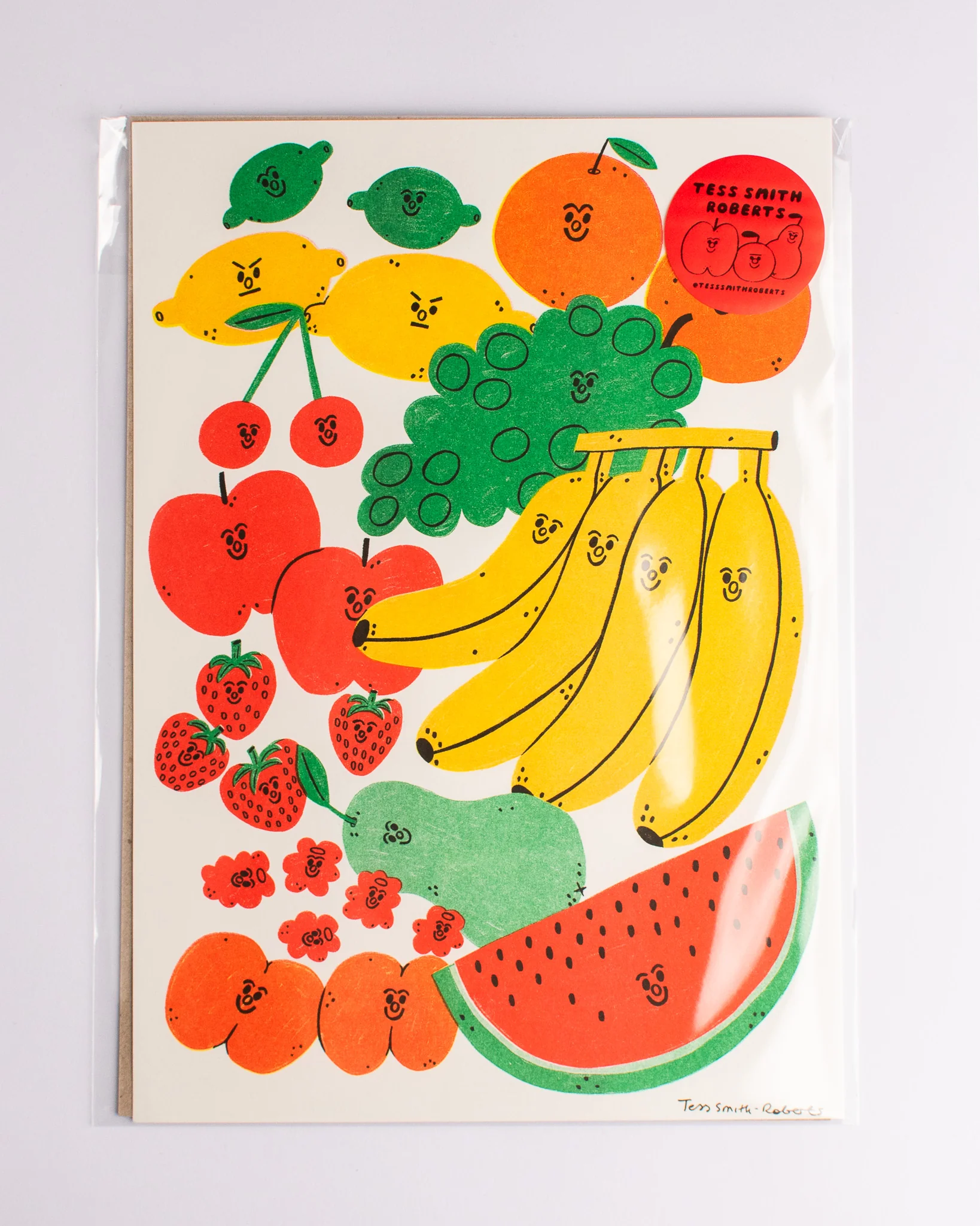 Tess Smith-Roberts - Riso Print - Fruit