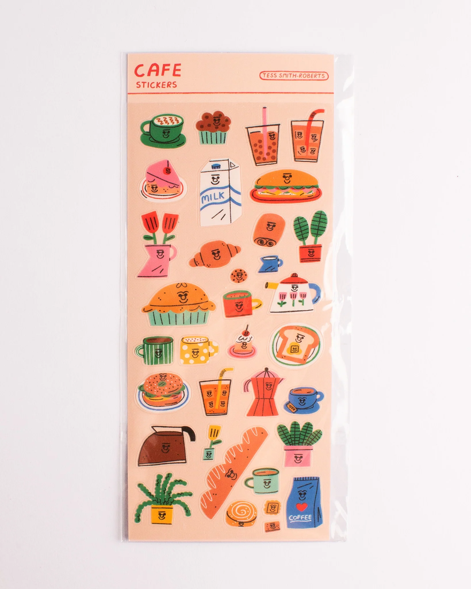 Tess Smith-Roberts - Sticker Sheet - Cafe