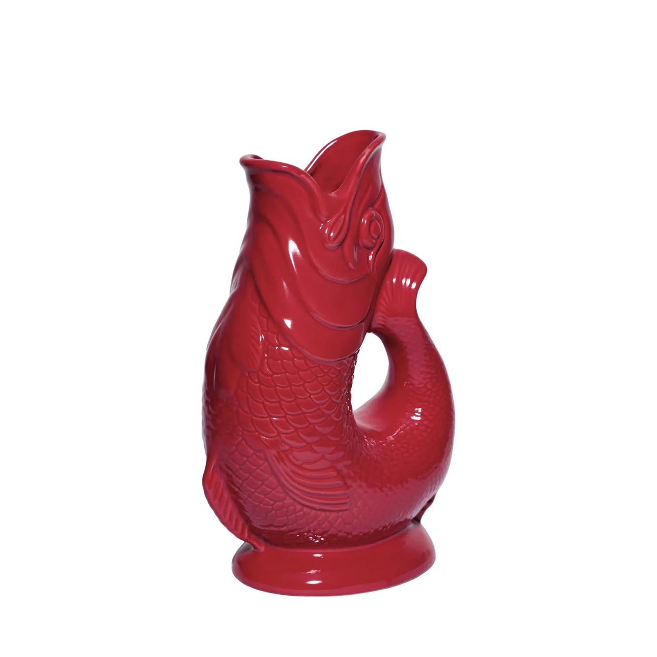 The Original Gluggle Jug - Pitcher Vase - XL - Cranberry - Image 3
