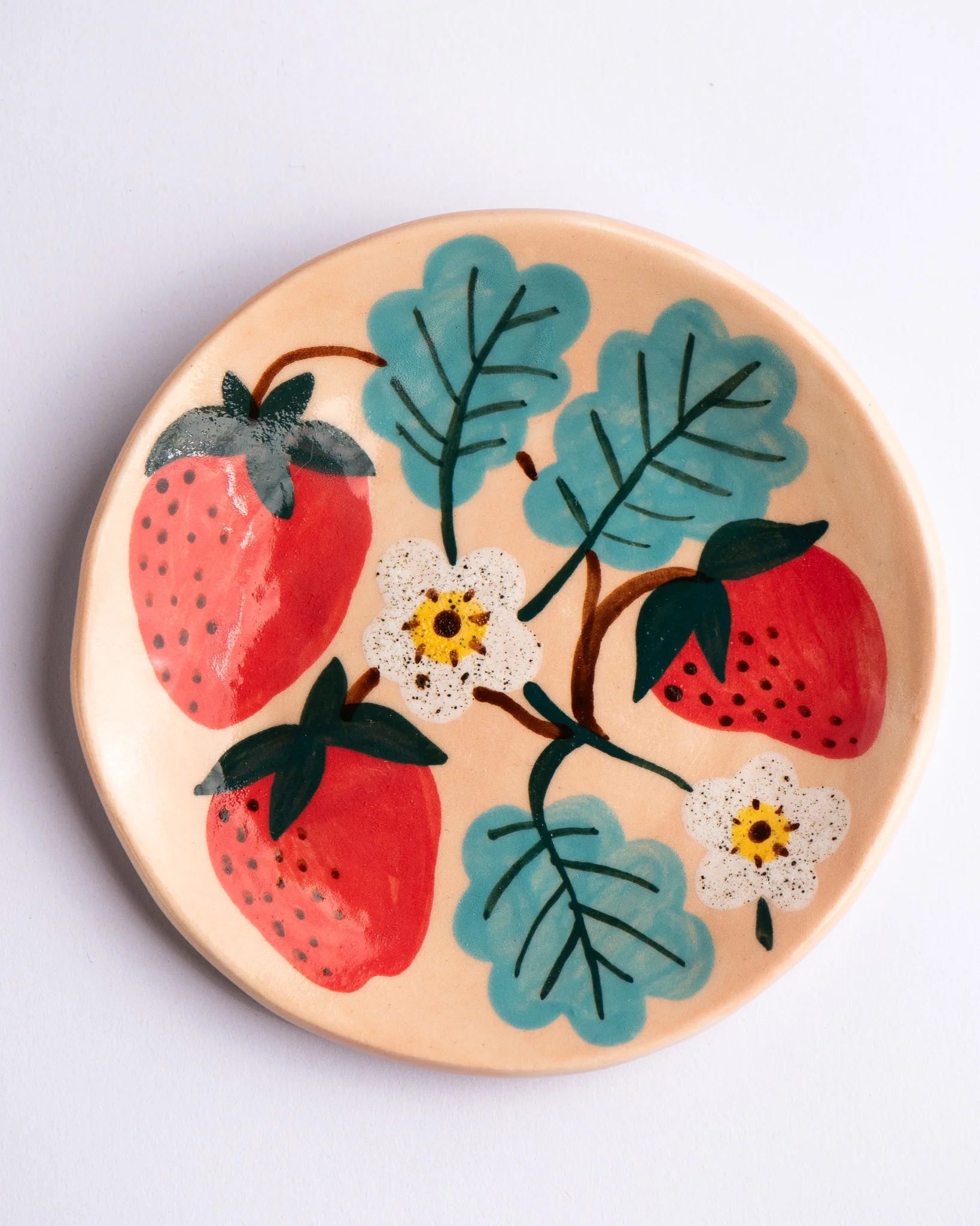 Togetherness Design - Ceramic Dish Small - Strawberry Patch