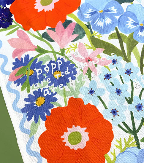 Togetherness - Tea Towel - Poppies are Red - Image 3