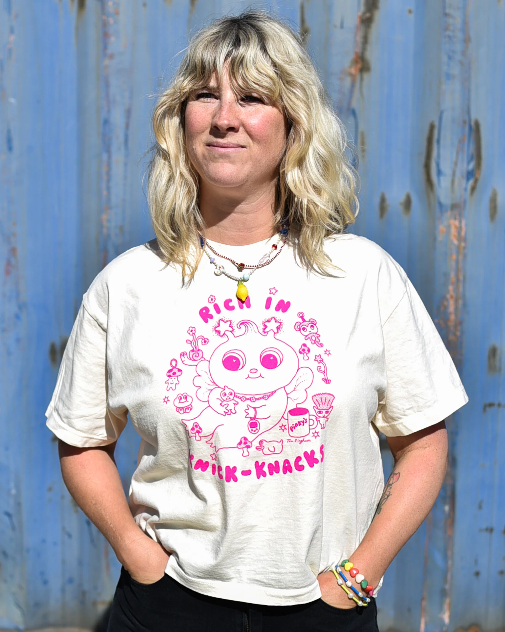 Tom Bingham x Pinky's - Rich in Knick-Knacks Tee - Image 3