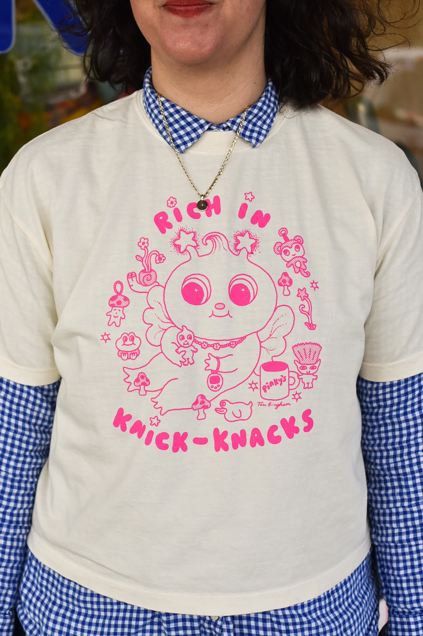 Tom Bingham x Pinky's - Rich in Knick-Knacks Tee - Image 5