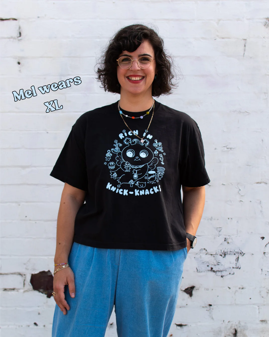 Tom Bingham x Pinky's - Rich in Knick-Knacks Tee - Black - Image 3